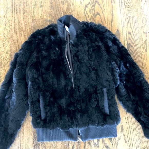 Bagatelle rabbit fur bomber, XS - Picture 1 of 6